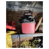 Shop vac and mining bags etc.