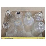 Box of home interior globes