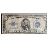 1934 silver certificate 5 dollar bill