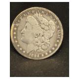 1884 Morgan Silver Dollar