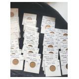 Large group of Lincoln cents approx 46 cents from