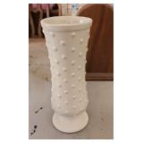 White vase approx 12 inches tall