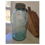 #13 Blue ball jar half gallon size