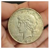 1926 S Peace silver dollar