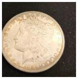 1896 Morgan silver dollar