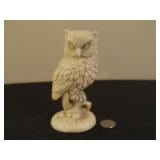 Resin? Owl, made in Italy, 6"t