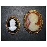 2 Cameo pins