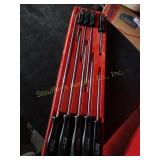 9pc Snap on flat head screw driver set, longest