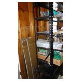 Black metal shelving (no contents) 70" x 12"x 36"