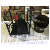 LOG CARRIER, COAL BUCKET WITH SHOVEL