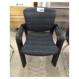 3 UPHOLSTERED WAITING ROOM CHAIRS