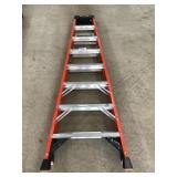 WERNER 8 ft FIBERGLASS LADDER  300 weight limit