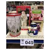 LENNOX SANTA, CHRISTMAS MUGS, CANDLE