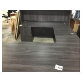 DESK WITH HUTCH, U SHAPED, 6 x 8 FOOT, EXTRA