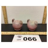 NILOAK POTTERY SALT AND PEPPER SHAKERS