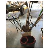 MOPS, BROOM, WASTE CAN, BUCKET, WOOD PCS