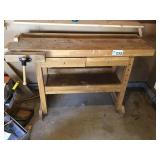 WOODEN WORK BENCH