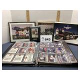 EARNHARDT COLLECTOR CARDS IN BOOK / PICTURES