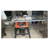 BLACK AND DECKER TABLE SAW ON STAND