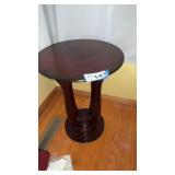 SMALL ROUND TABLE, 26 INCHES TALL, 20 INCHES ROUND