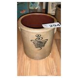 #3 SALT GLAZED CROCK w HANDLES