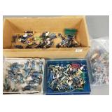 Group vintage metal figures incl. Civil War,