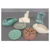 7 small Rookwood pottery pieces including