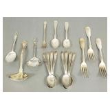 Gp. asst. sterling silver flatware incl. small