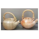 2 Warren Mackenzie teapots - not stamped -