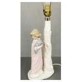 NAO porcelain figural lamp - 16" tall