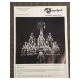 Waterford cut glass chandelier: type C.12-