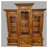 Renaissance Victorian 3-door bookcase (2 pieces)