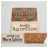 4 - 19th century paper advertising signs: Jayne