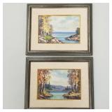 2 Elmer S. Berge, Minnesota, framed signed oil