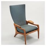 Adrian Pearsall tall back lounge chair (as seen -