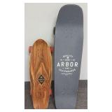 2 Arbor skateboards: 36 1/2" shakedown &