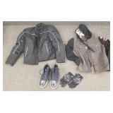 2 Royal Enfield jackets & pair boots-