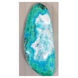 Unset druzy chrysocolla cabochon stone- 2 1/4"