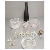 Group assorted glassware incl 11" Orrefors vase,