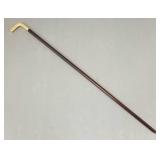 Tested low karat gold Victorian walking stick-