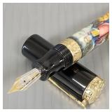 Krone Moses fountain pen: hand painted over