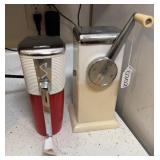 SWING A WAY & ICE O MATIC VINTAGE ICE CRUSHERS
