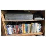 VHS/ DVD PLAYER & MOVIES