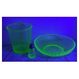 GREEN URANIUM GLASS