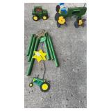 JOHN DEERE WIND CHIME, TOY FLASHLIGHT & OTHER