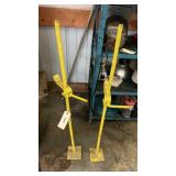 PAIR OF METAL TRAILER STABILIZERS