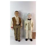 JOHN WAYNE & MARK TWAIN DOLLS BY EFFANBEE