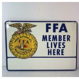 FFA METAL SIGN