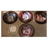 (4) ELVIS COLLECTOR PLATES IN MOUNTED FRAMES