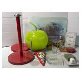 KITCHEN ITEMS, PAPER TOWEL HOLDERS, CUTTING BOARD